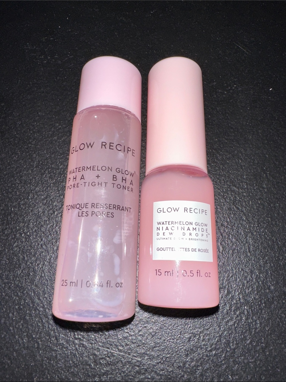 Glow Recipe Toner and Watermelon Dew drops Mini Size Set